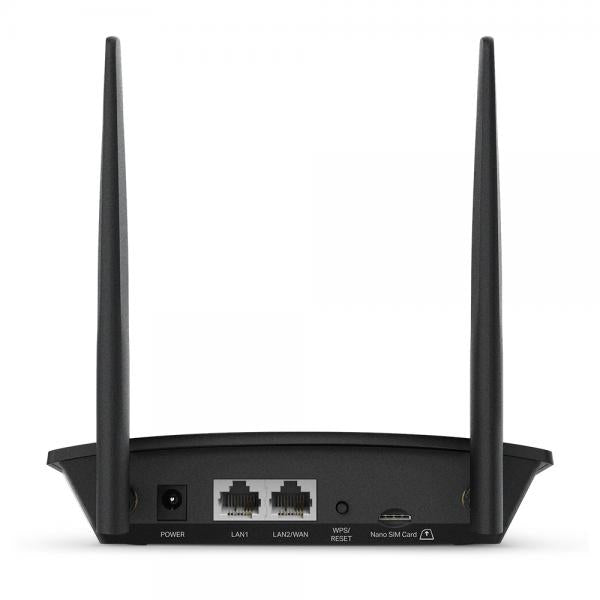 TP-Link TL-MR100 router wireless Fast Ethernet Banda singola (2.4 GHz) 4G Nero - EUROBABYLON