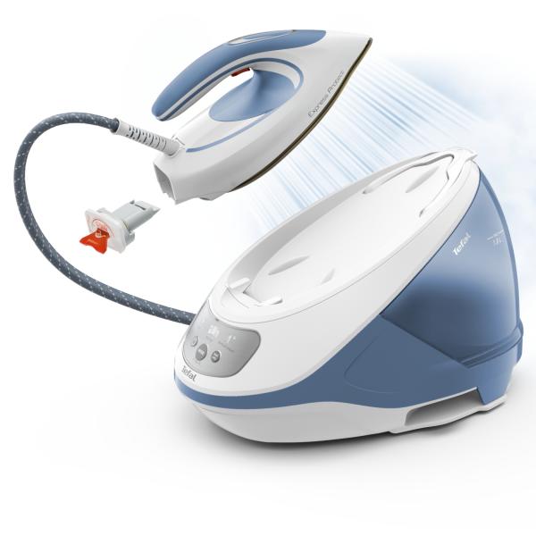 Tefal Express Protect SV9202 2800 W 1,8 L Durilium AirGlide Autoclean soleplate Bianco, Blu - EUROBABYLON