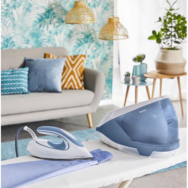 Tefal Express Protect SV9202 2800 W 1,8 L Durilium AirGlide Autoclean soleplate Bianco, Blu - EUROBABYLON