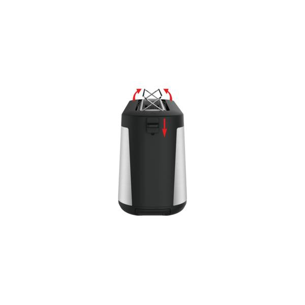 Tefal TL4308 7 2 fetta/e 1000 W Nero, Acciaio inossidabile - EUROBABYLON