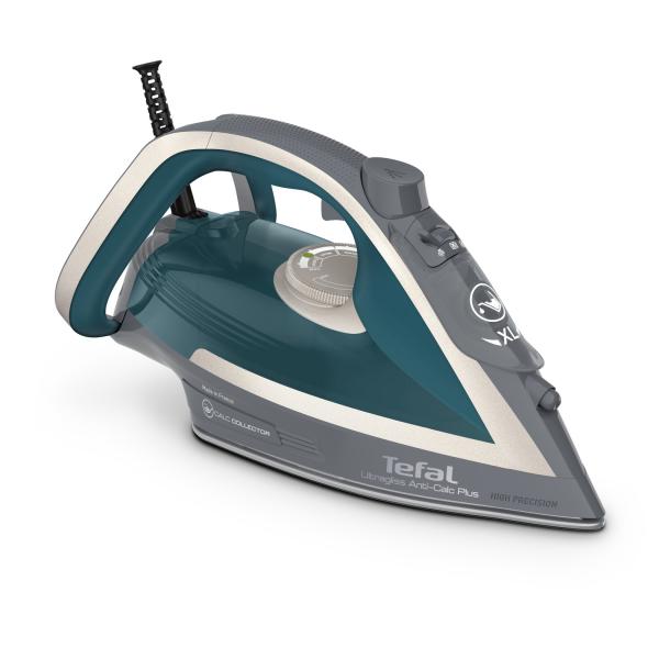Tefal Ultragliss Anti-Calc Plus FV6842 Ferro a vapore 2800 W Blu, Argento - EUROBABYLON