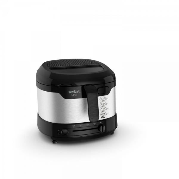 Tefal Uno FF215D Singolo Indipendente 1600 W Friggitrice Nero, Acciaio inossidabile - EUROBABYLON