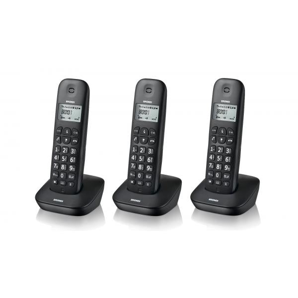 Telefono Cordless Brondi Gala Trio Nero - EUROBABYLON
