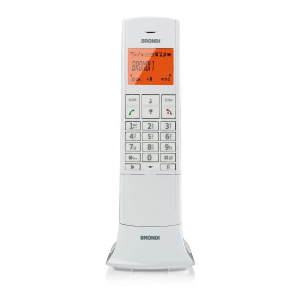 Telefono Cordless Brondi Lemure Bianco - EUROBABYLON