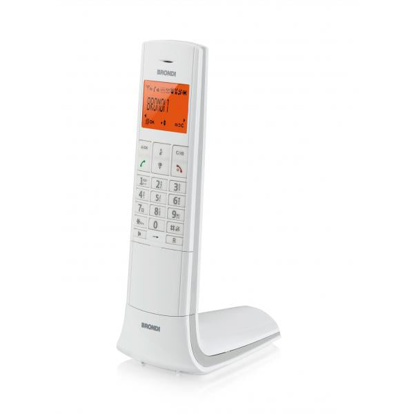 Telefono Cordless Brondi Lemure Bianco - EUROBABYLON