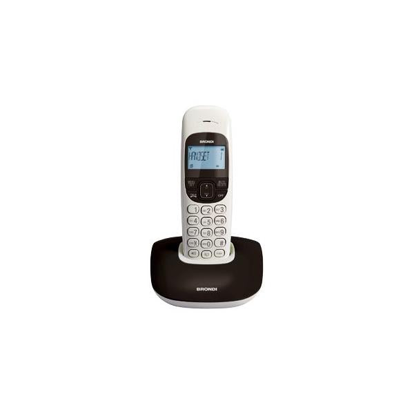 Telefono Cordless Brondi Nice Nero/Bianco - EUROBABYLON