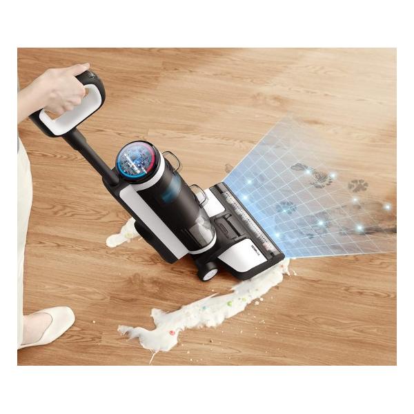 Tineco FLOOR ONE S3 Aspirapolvere a bastone 2 in 1 Batteria Secco e bagnato Acqua Senza sacchetto Blu, Bianco - EUROBABYLON