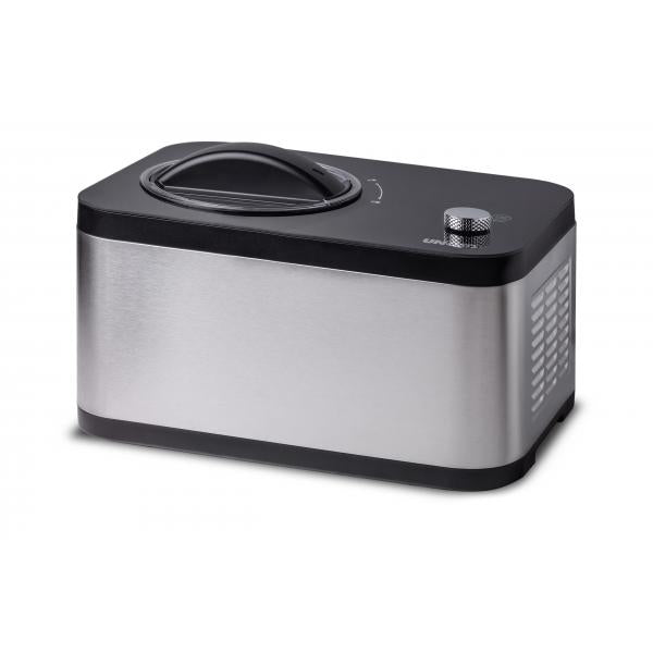 Unold 48826 Eismaschine & Joghurtbereiter EVA Gelatiera compressore 1,5 L 120 W Nero, Acciaio inox - EUROBABYLON