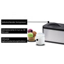 Unold 48826 Eismaschine & Joghurtbereiter EVA Gelatiera compressore 1,5 L 120 W Nero, Acciaio inox - EUROBABYLON