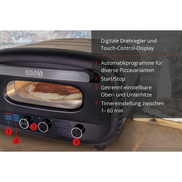 Unold 68805 macchina e forno per pizza 1 pizza(e) 1700 W Nero - EUROBABYLON