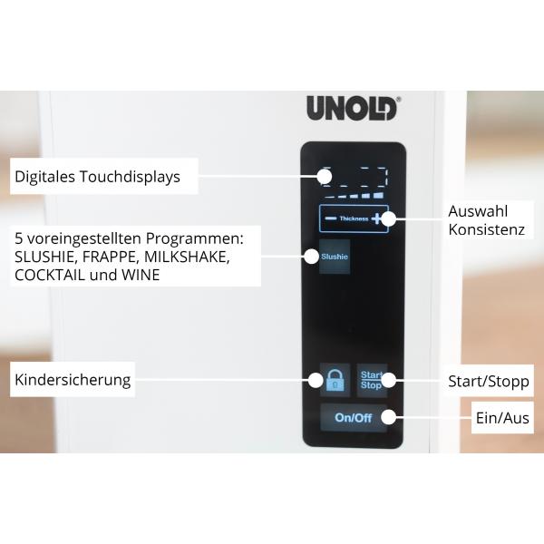 Unold Slush-Eismaschine Susi 48940 Gelatiera compressore 2 L 220 W Bianco - EUROBABYLON