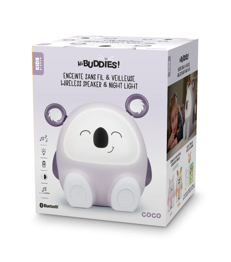 BIGBEN KIDS WIRELESS BT SPEAKER WITH NIGHT LIGHT KOALA SHAPE PURPLE BTKIDSKOALA - EUROBABYLON