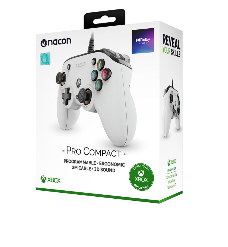 MICROSOFT XBOX X SERIES CONTROLLER NACON PRO COMPACT WHITE