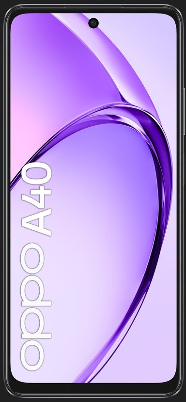 OPPO A40 Smartphone, Fotocamera AI 50MP, Selfie 5MP, Display 6.67 90HZ LCD HD+, 5100mAh, RAM 12 GB (6+6) + ROM 128GB, IP54, [Versione Italia], Sparkle Black - EUROBABYLON