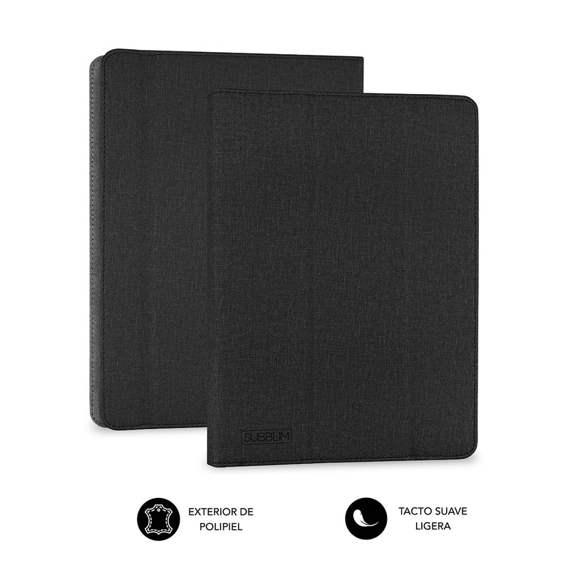 SUBBLIM SUB-CUT-2FC001 custodia per tablet 25,6 cm (10.1") Custodia a libro Nero