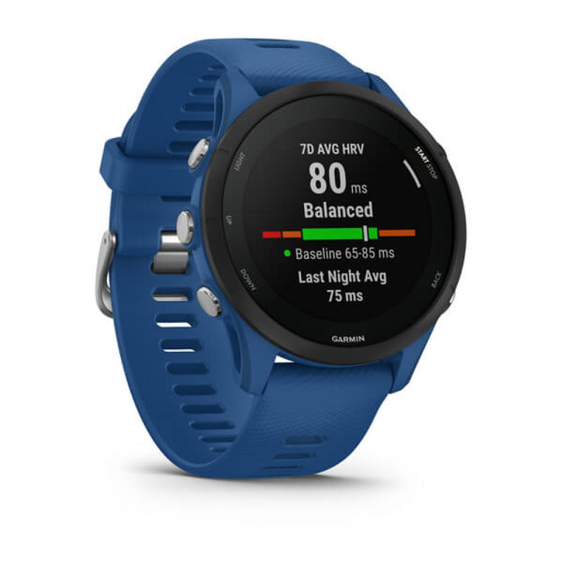 Garmin Forerunner 255 3,3 cm (1.3") MIP 46 mm Digitale 260 x 260 Pixel Touch screen Blu Wi-Fi GPS (satellitare)