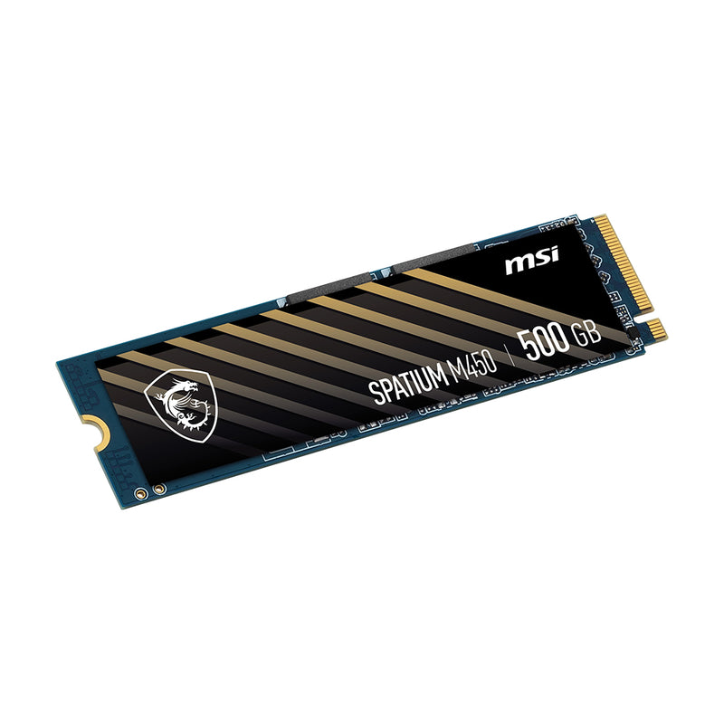 MSI SPATIUM M450 PCIE 4.0 NVME 500GB SSD M.2 PCI EXPRESS 4.0 3D NAND S78-440K220-P83