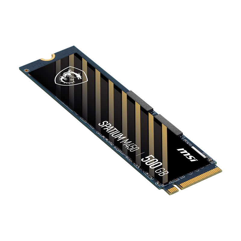 MSI SPATIUM M450 PCIE 4.0 NVME 500GB SSD M.2 PCI EXPRESS 4.0 3D NAND S78-440K220-P83