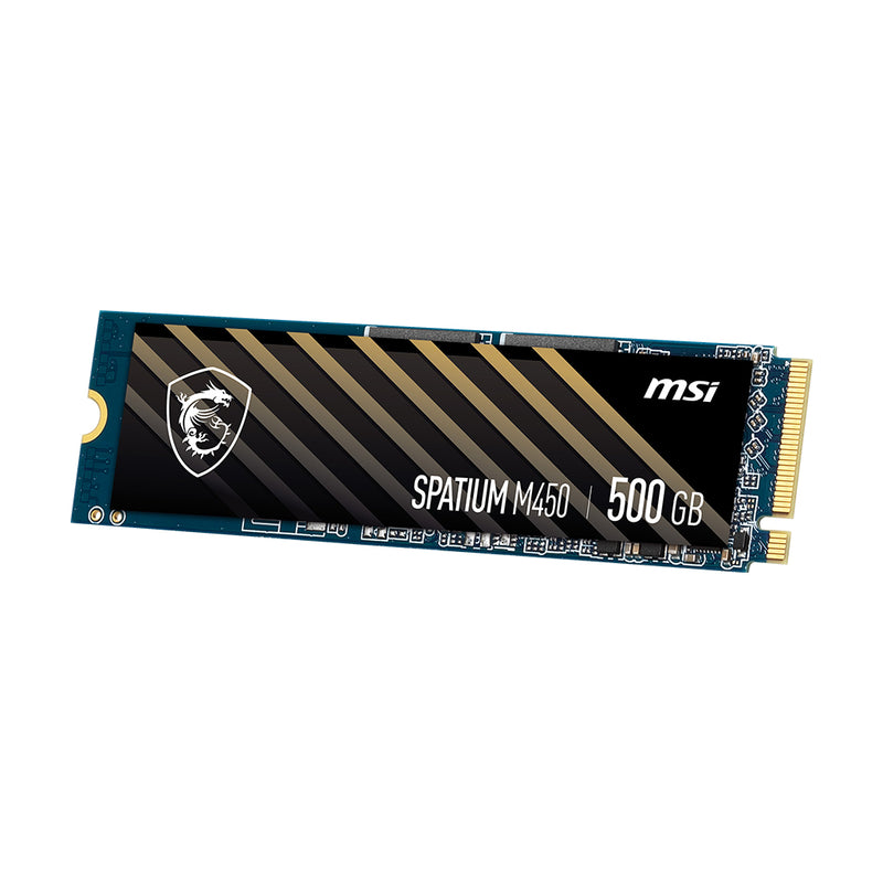 MSI SPATIUM M450 PCIE 4.0 NVME 500GB SSD M.2 PCI EXPRESS 4.0 3D NAND S78-440K220-P83