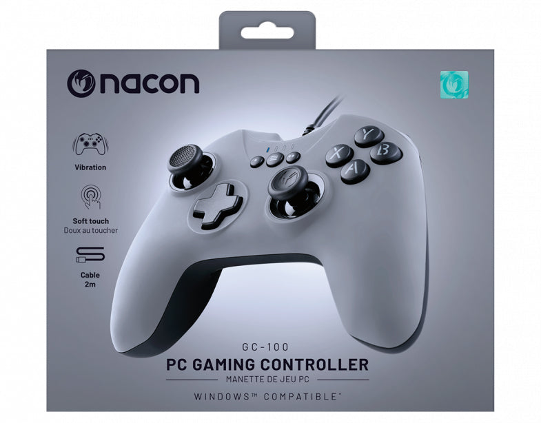 NACON GC-100XF Gamepad PC Analogico/Digitale USB Nero, Grigio - EUROBABYLON