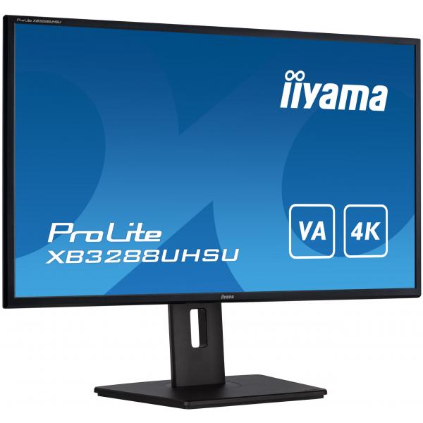 iiyama ProLite XB3288UHSU-B5 Monitor PC 80 cm (31.5") 3840 x 2160 Pixel 4K Ultra HD LCD Nero - EUROBABYLON