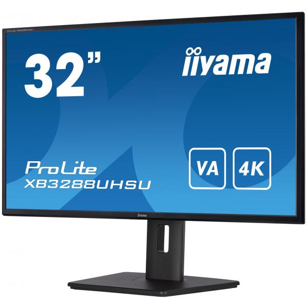 iiyama ProLite XB3288UHSU-B5 Monitor PC 80 cm (31.5") 3840 x 2160 Pixel 4K Ultra HD LCD Nero - EUROBABYLON