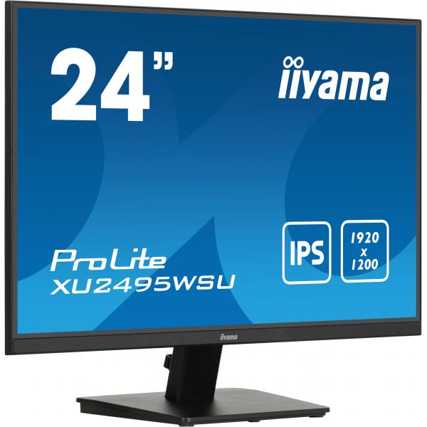 iiyama ProLite XU2495WSU-B7 Monitor PC 61 cm (24") 1920 x 1200 Pixel 4K Ultra HD LED Nero - EUROBABYLON