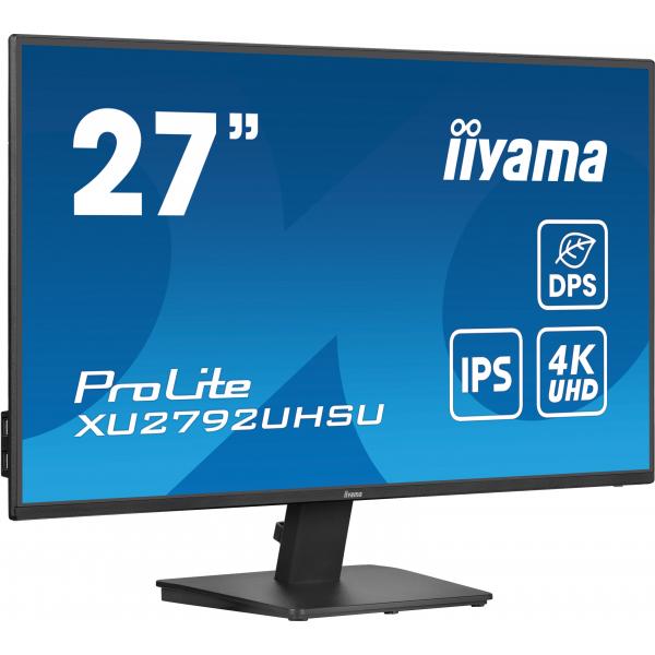 iiyama ProLite XU2792UHSU-B6 Monitor PC 68,6 cm (27") 3840 x 2160 Pixel 4K Ultra HD LED Nero - EUROBABYLON