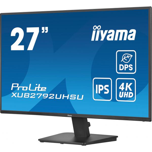 iiyama ProLite XU2792UHSU-B6 Monitor PC 68,6 cm (27") 3840 x 2160 Pixel 4K Ultra HD LED Nero - EUROBABYLON