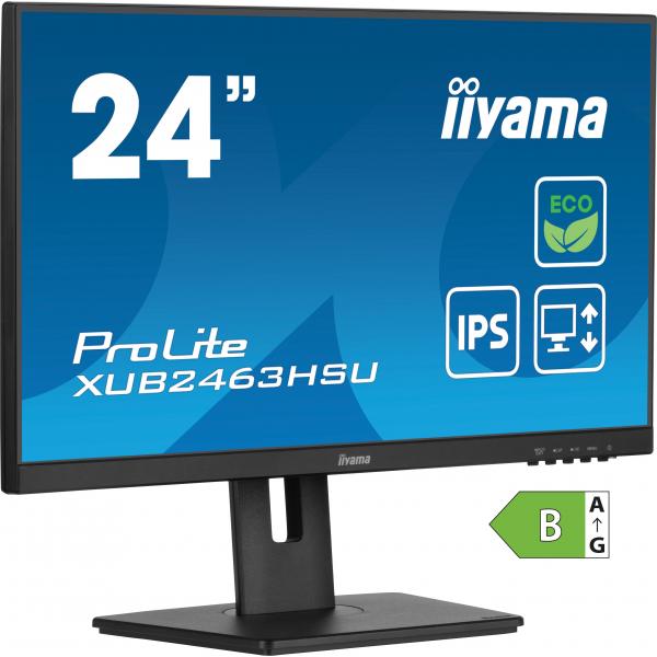 iiyama ProLite XUB2463HSU-B1 Monitor PC 61 cm (24") 1920 x 1080 Pixel Full HD LED Nero - EUROBABYLON