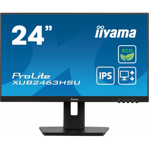 iiyama ProLite XUB2463HSU-B1 Monitor PC 61 cm (24") 1920 x 1080 Pixel Full HD LED Nero - EUROBABYLON