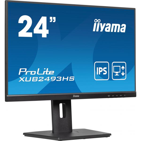 iiyama ProLite XUB2493HS-B6 Monitor PC 60,5 cm (23.8") 1920 x 1080 Pixel Full HD LED Nero - EUROBABYLON