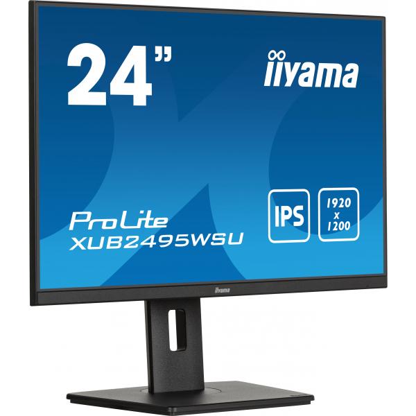 iiyama ProLite XUB2495WSU-B7 Monitor PC 61 cm (24") 1920 x 1200 Pixel 4K Ultra HD LED Nero - EUROBABYLON