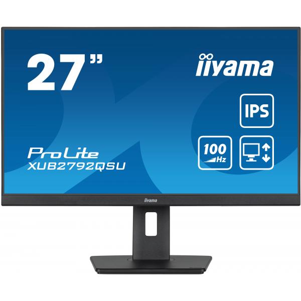 iiyama ProLite XUB2792QSU-B6 Monitor PC 68,6 cm (27") 2560 x 1440 Pixel Full HD LED Nero - EUROBABYLON
