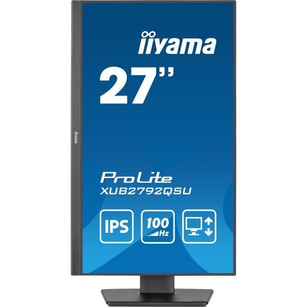 iiyama ProLite XUB2792QSU-B6 Monitor PC 68,6 cm (27") 2560 x 1440 Pixel Full HD LED Nero - EUROBABYLON