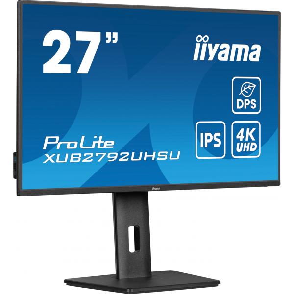 iiyama ProLite XUB2792UHSU-B6 Monitor PC 68,6 cm (27") 3840 x 2160 Pixel 4K Ultra HD LED Nero - EUROBABYLON