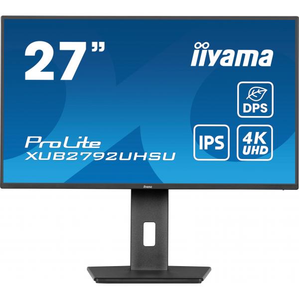 iiyama ProLite XUB2792UHSU-B6 Monitor PC 68,6 cm (27") 3840 x 2160 Pixel 4K Ultra HD LED Nero - EUROBABYLON