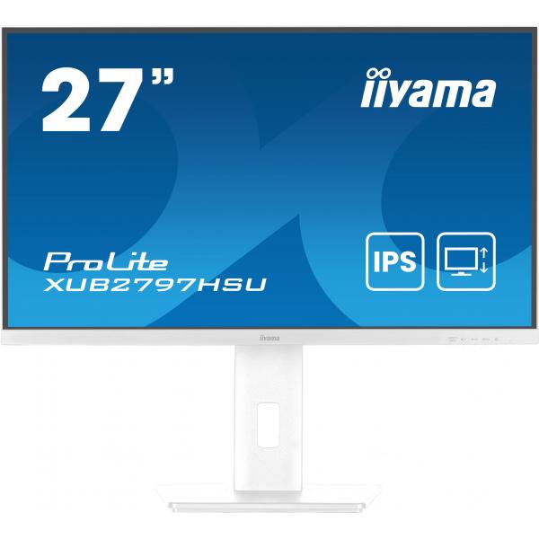 iiyama ProLite XUB2797HSU-W2 Monitor PC 68,6 cm (27") 1920 x 1080 Pixel Full HD LED Bianco - EUROBABYLON