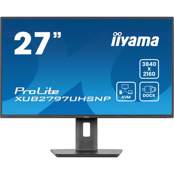 iiyama ProLite XUB2797UHSNP-B1 Monitor PC 68,6 cm (27") 3840 x 2160 Pixel 4K Ultra HD LED Nero - EUROBABYLON