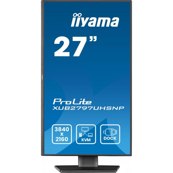 iiyama ProLite XUB2797UHSNP-B1 Monitor PC 68,6 cm (27") 3840 x 2160 Pixel 4K Ultra HD LED Nero - EUROBABYLON