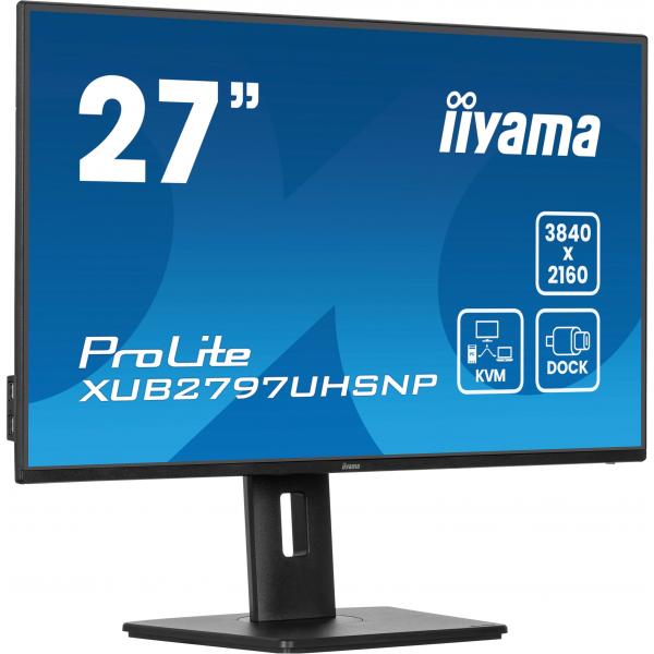 iiyama ProLite XUB2797UHSNP-B1 Monitor PC 68,6 cm (27") 3840 x 2160 Pixel 4K Ultra HD LED Nero - EUROBABYLON