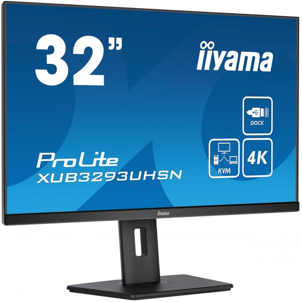 iiyama ProLite XUB3293UHSN-B5 Monitor PC 80 cm (31.5") 3840 x 2160 Pixel 4K Ultra HD LCD Nero - EUROBABYLON