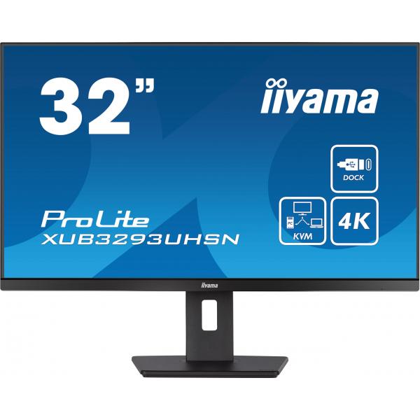 iiyama ProLite XUB3293UHSN-B5 Monitor PC 80 cm (31.5") 3840 x 2160 Pixel 4K Ultra HD LCD Nero - EUROBABYLON