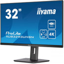 iiyama ProLite XUB3293UHSN-B5 Monitor PC 80 cm (31.5") 3840 x 2160 Pixel 4K Ultra HD LCD Nero - EUROBABYLON