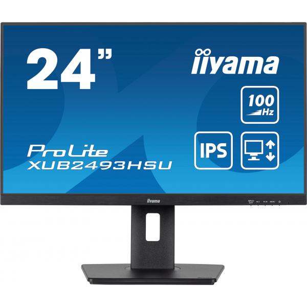 iiyama XUB2493HSU-B7 Monitor PC 60,5 cm (23.8") 1920 x 1080 Pixel Full HD LED Nero - EUROBABYLON