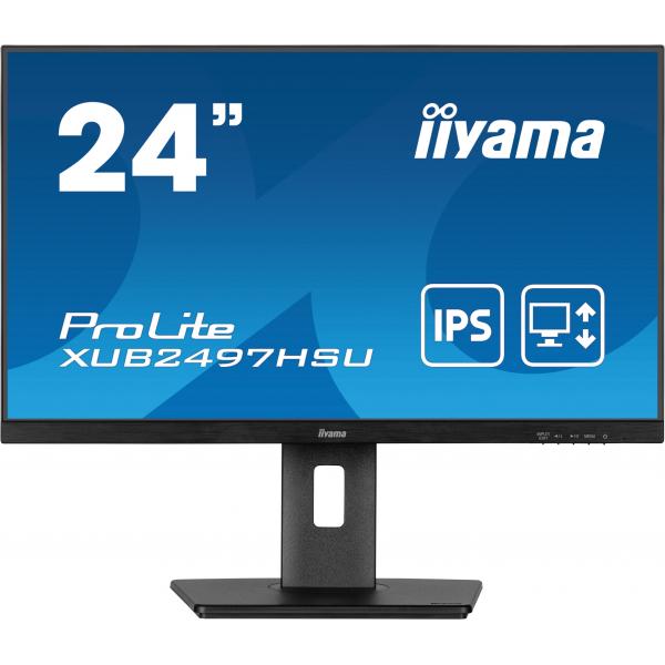 iiyama XUB2497HSU-B2 Monitor PC 60,5 cm (23.8") 1920 x 1080 Pixel Full HD LED Nero - EUROBABYLON