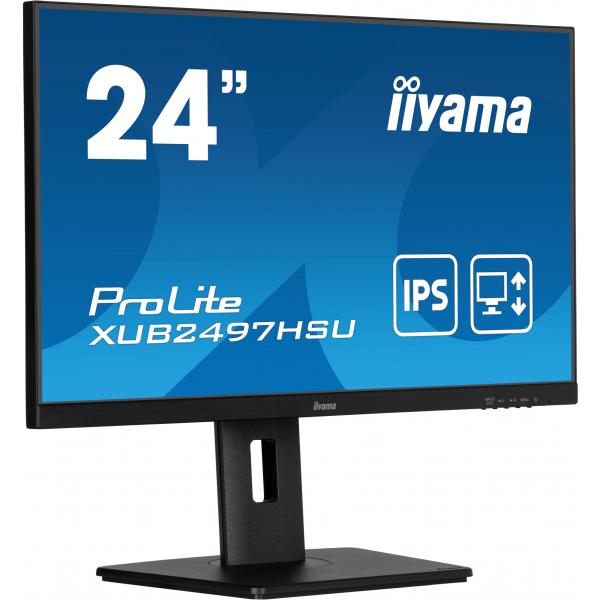 iiyama XUB2497HSU-B2 Monitor PC 60,5 cm (23.8") 1920 x 1080 Pixel Full HD LED Nero - EUROBABYLON