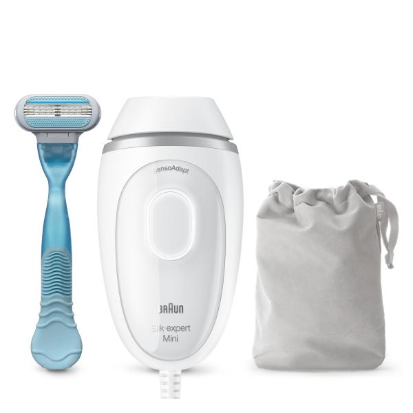 Braun Silk-expert Mini PL1124 Epilatore A Luce Pulsata Di Ultima Generazione Per Donna, Epilazione Permanente Dei Peli Visibili, Bianco, Con Custodia Da Viaggio, Dimensioni Compatte Da Viaggio, Facile, Sicuro Ed Efficiente - EUROBABYLON