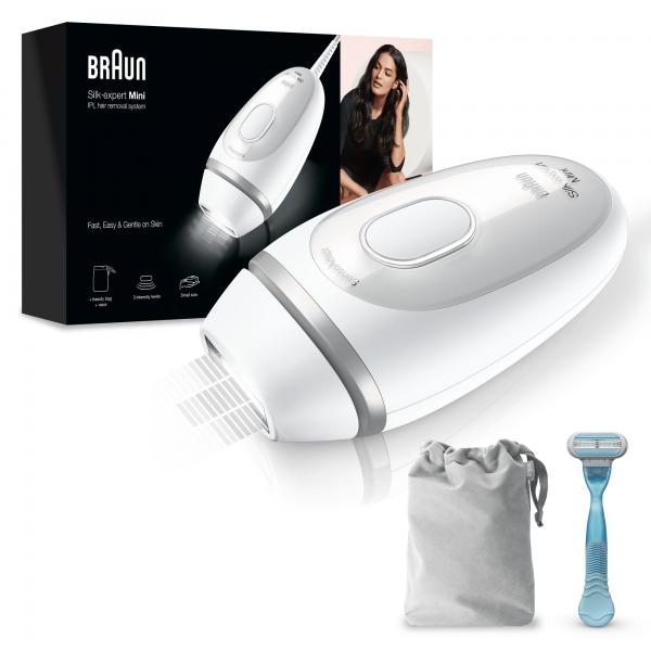 Braun Silk-expert Mini PL1124 Epilatore A Luce Pulsata Di Ultima Generazione Per Donna, Epilazione Permanente Dei Peli Visibili, Bianco, Con Custodia Da Viaggio, Dimensioni Compatte Da Viaggio, Facile, Sicuro Ed Efficiente - EUROBABYLON