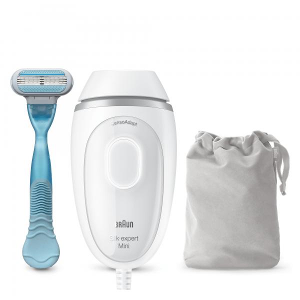 Braun Silk-expert Mini PL1124 Epilatore A Luce Pulsata Di Ultima Generazione Per Donna, Epilazione Permanente Dei Peli Visibili, Bianco, Con Custodia Da Viaggio, Dimensioni Compatte Da Viaggio, Facile, Sicuro Ed Efficiente - EUROBABYLON